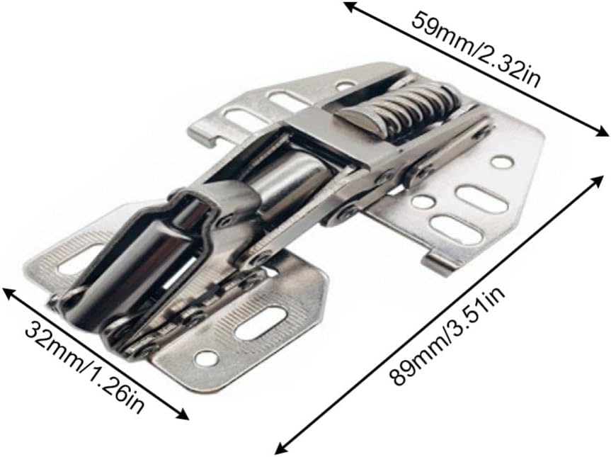 דעיכה הידראולית ציפוי ניקל ציפוי דלתות דלת מזוודות ריהוט ריהוט עבור ארון RV/קיר -