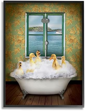 תעשיות סטופל ברווזים אמבט רחצה נוף לאוקיינוס אמנות קיר ממוסגרת בז 'יקלה, עיצוב מאת ג' ון הובנשטיין