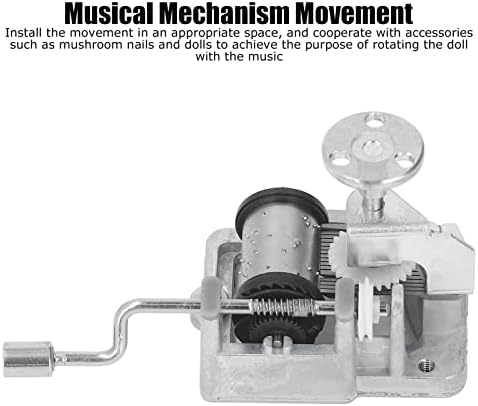 PSSOPP 18 הערה מנגנון מוזיקלי תנועה סגסוגת מנגנון מוזיקלי מנגנון שעון החלפה לתיבות מוזיקה DIY