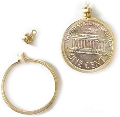 מטבע בעל לוח עבור אגורה ארהב 1 סנט זהב מצופה חבילה של 2