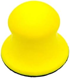 1 מחשב בלוק יד דיסק עגול גיבוי מחזיק עבור צהוב ליטוש כרית וו אינץ ריהוט סנדר נייר זכוכית ומלטש בית סנטימטרים