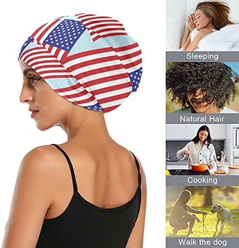 כובע עבודה של כובע שינה כפפות כפיות כוכבים כוכבים חיל הים האדום לנשים לעטוף לילה בגדי שיער