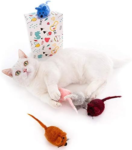 נורבי חיות מחמד חתול חתול צעצוע קטיפה צמר כדור מצחיק חתול עכבר צעצוע