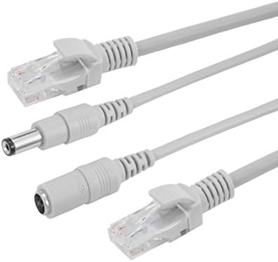 AEXIT 15M/49FT CAT5E רשת אבטחה אלקטרונית Ethernet LAN/כבל סיומת חשמל למצלמות אבטחה של טלוויזיה במעגל סגור