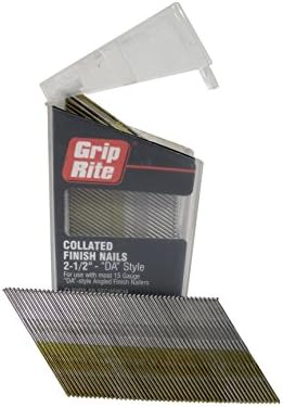 Grip Rite Prime Guard Maxb64881 304 Stain-Stain גימור ציפורניים של זווית 15-Gauge בתיבת קליפ חגורה, 2-1/2