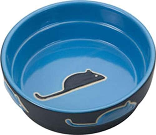 מוצרים לחיות מחמד אתיים צלחת חתול פרסקו 6895, 5 אינץ', כחול