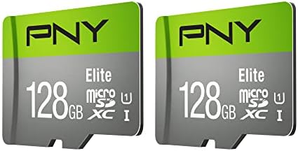 PNY 128GB Elite Class 10 U1 כרטיס זיכרון פלאש MicroSDXC 2 חבילה & Wyze Cam Cam מצלמת אבטחה, מקורה/חיצוני, 1080p מצלמת