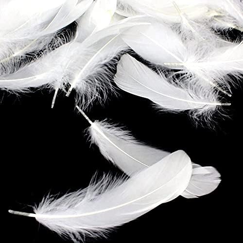 זמיחלה 20/100 יחידות פלאפי אווז לבן נוצות שזיף עשה זאת בעצמך נוצות עבור תכשיטי ביצוע כובע קישוט חתונה מלאכות אביזרי