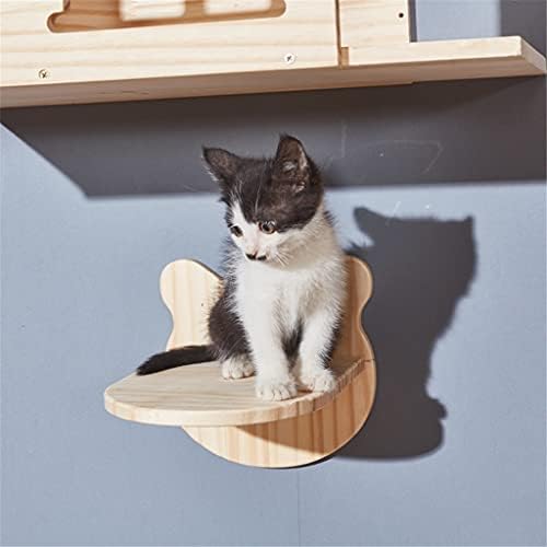 מסגרת קיר רכוב מוצק עץ חתולים קפיצות פלטפורמת מסגרת חתולי עץ לחיות מחמד ריהוט חתלתול קפיצות פלטפורמה