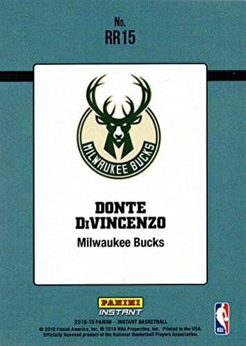 2018-19 פאניני מיידי RR15 DONTE DIVINCENZO מדורג כרטיס כדורסל טירון - 1988 דונרוס סגנון רטרו