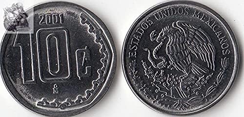 אמריקה מקסיקו 100 פזו מטבעות 1990 מהדורה מטבעות זרים אוסף מטבעות 10 מטבעות סוונט 2001 מהדורה אוסף מטבעות מטבעות