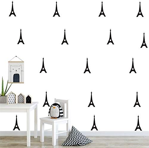 40 יחידות מארז פריז אייפל מגדל דפוס קיר מדבקה ויניל עיצוב הבית אמנות דקור מדבקת ילדים משתלת חדר שינה ילד חדר קיר תפאורה אמנות