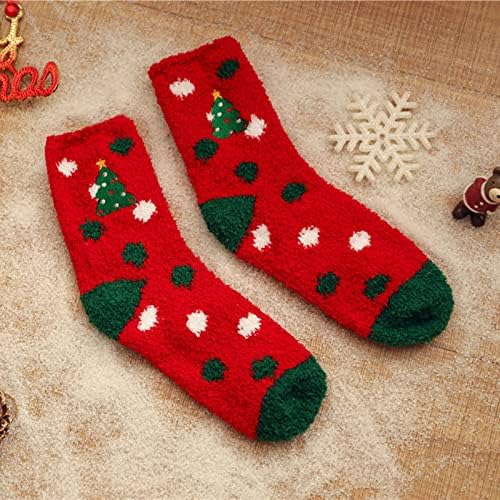 נחמד אחד חג המולד גרבי נשים בתפזורת בית שינה קומפי חם עבה סתיו גרביים רך חמוד ערב חג המולד אתלטי מקורה גרביים לנשים
