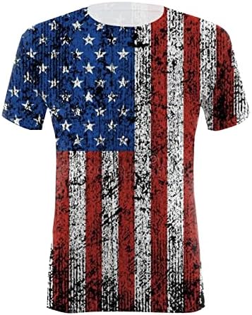 4 ביולי טי חולצות לנשים קיץ קצר שרוול צוואר חולצות אמריקאי דגל כוכבים פסים לקשור לצבוע טי חולצות