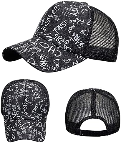 יוניסקס כובע קיץ רשת לנשימה אופנה שמש כובע נשים גברים היפ הופ כובע יבש כושר לנשימה חוף מתכוונן בייסבול כובע