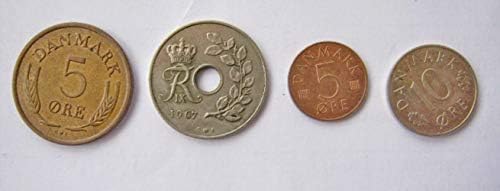דנמרק 1967 הרבה דני מטבעות עפרות כתר מראש אירו אירופאי מטבעות מאוד בסדר