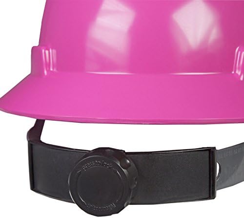 Jorestech בטיחות כובע קשה ורוד HDPE קסדת שחים מלאה עם מתלה מחגר מתכוונן בן 4 נקודות לעבודה, בית והגנה על הלבשה