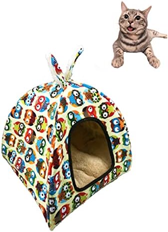 עצמי התחממות חתול מיטה-חמוד ינשוף מודפס חתול מיטה חם לחיות מחמד בית-מחצלת כרית מיטת 2 עבור כלב חתול מחמד בית אספקת