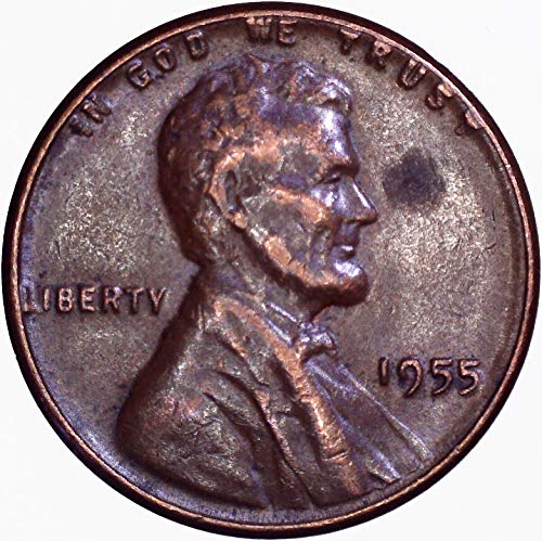 1955 לינקולן חיטה סנט 1 סי מאוד בסדר