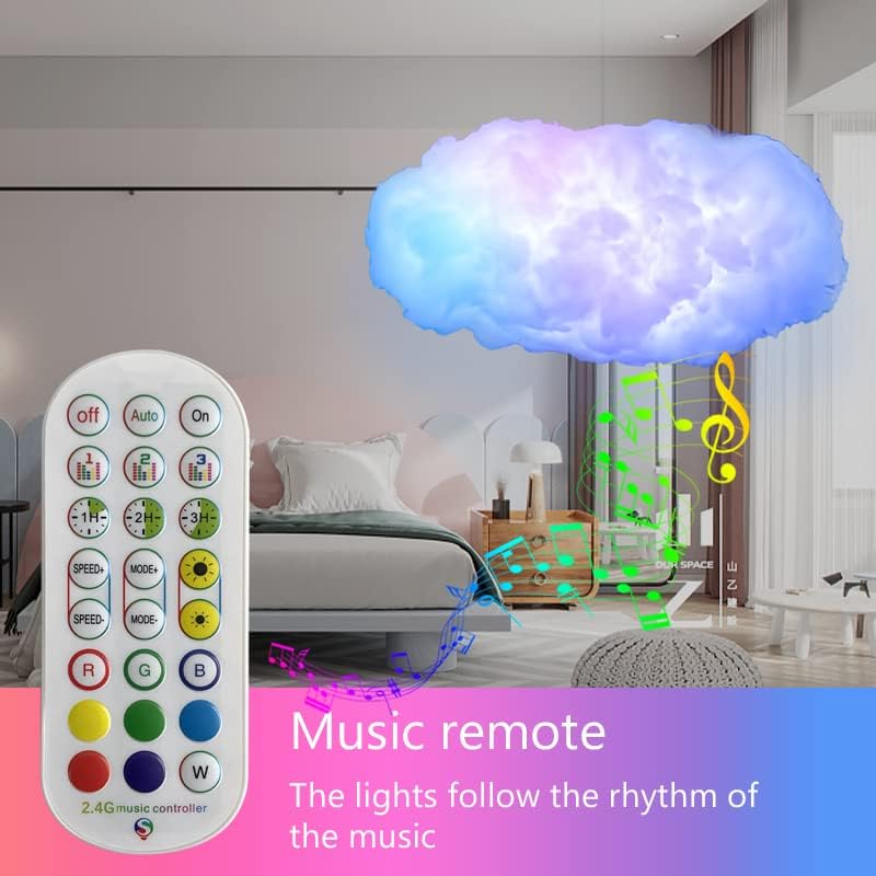 חכם ענן אור, אפליקציה מבוקר מוסיקה סנכרון, 3 ד סביבה תאורת חדר תפאורה אסתטי לחדר שינה סלון לשחק חדר עבור
