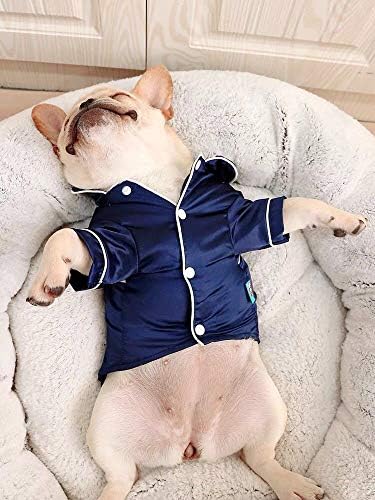בוטלב כלב פיג'מה בגדי משי חולצות רכות גור גור PJS לחתולי בולדוג יורקי קטנים