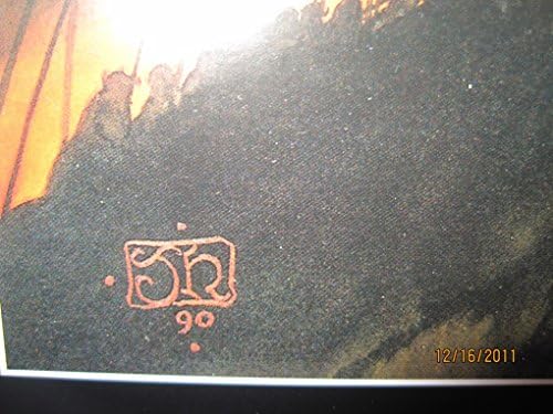 פוסטר אמנות סילמריליון סילמריליון מסגרת פוסטר סתיו של גונדולין מהדורה שנייה 1999 ג'ון האו