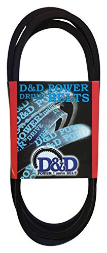D&D PowerDrive 12x1355 חגורת החלפה סטנדרטית מטרית, חתך חגורה A/4L, אורך 54 אינץ ', גומי