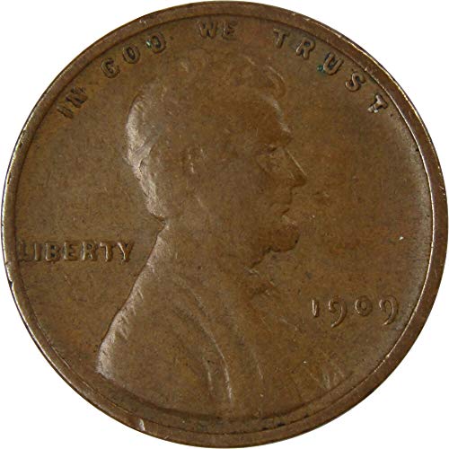 1909 VDB Lincoln Weat Cent F Fine Bronze Penny 1c Cobin Collectible