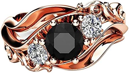 2023 יהלומי טבעת אישיות פרח קו יהלומי טבעת שחור זירקון טבעת גבירותיי טבעת זוג טבעת יצירתי יהלומי טבעת בת עליות