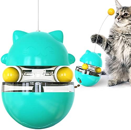 NC Pet Teaser Teaser רב-פונקציונלי פונקציונלי לא הפסקת מזון דליפת מזון טיזר חתול טיפה עמיד בפני צעצוע חתול נחמד