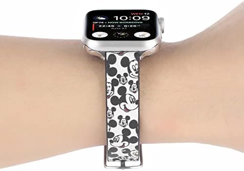 רצועת שעון דקה של רצועת שעון דקה מצוירת חמודות מצוירות צמיד צר צמיד תואם לסדרה Apple Watch 8 7 6 5 4 3 2 1 SE