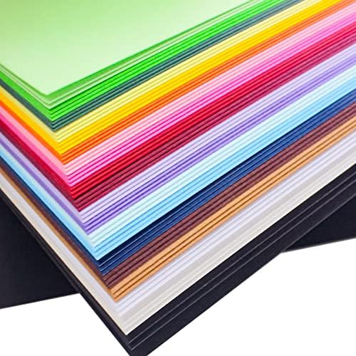 60 גיליונות נייר קרטון בעל מרקם פשתן צבעוני בגודל 12 על 12 אינץ', 85 ליברות, 20 צבעים עבה קרטון רב צבעוני נהדר להכנת כרטיסים,