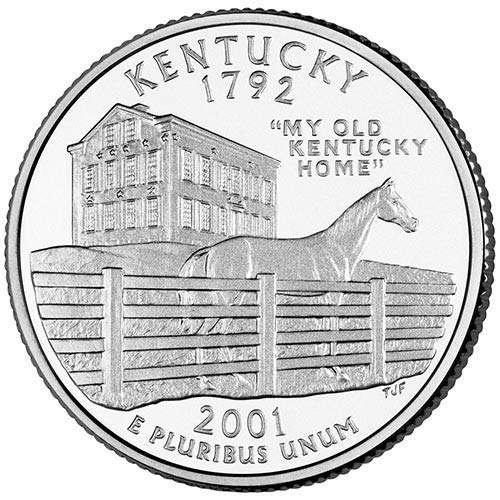 2001 P BU Kentucky Choice Quert Choice Uncirculated Us Mint