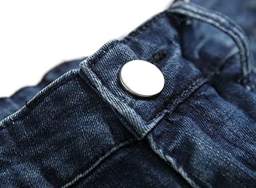 מכנסי ג'ינס קרועים לגברים של Lamkuku מכנסי ג'ינס במצוקה מזדמנים