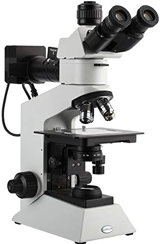 מצלמה תעשייתית קופאס 10 מגה פיקסל 3.0, מיקרוסקופ מטלורגי טרינוקולרי, פי 50-פי 500, מקור אור לד עליון ותחתון,