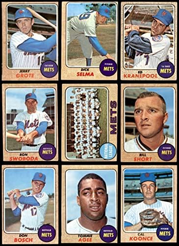 1968 Topps New York Mets ליד צוות סט New York Mets GD+ Mets