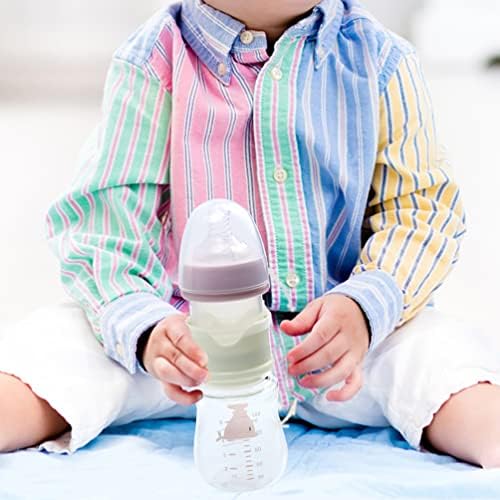 בקבוקי תינוק מזכוכית טויוויאן עם זרימה איטית נגד פטמת קוליק בקבוק אבקת חלב לתינוק מיכל אחסון אבקת חלב חינם לתינוק