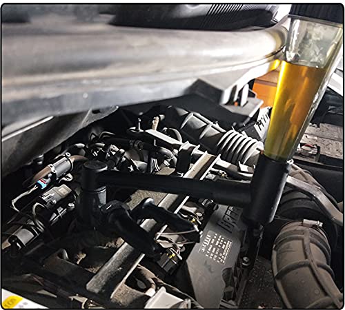 ZKTool 1026 כלי משפך נפט אוניברסלי לרכב, עם צינור הארכת משפך מסתובב ומתקן תיקון מהיר, משפך רב -פונקציונלי אוניברסלי,