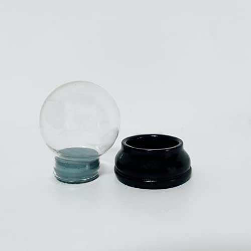 צנצנת גלובוס גלובוס גלובוס זכוכית ברורה DIY עם בסיס שרף