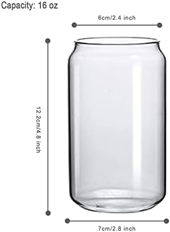 DANVON 16 גרם יכול בצורת בירה כוסות אסתטיות כוסות בירה יכולות בצורת כוסות שתייה מודרניות קלאסיות כוסות כוסות לסודה, קפה