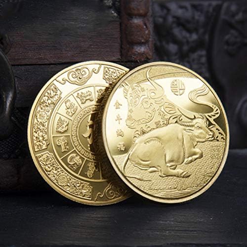 Valiclud מטבע נצחה מטבע גלגל המזלות סיני מטבעות 2 יחידות 2021 שור שנה מטבעות זיכרון מטבע המזלות המזלות המזלניות המזלניות
