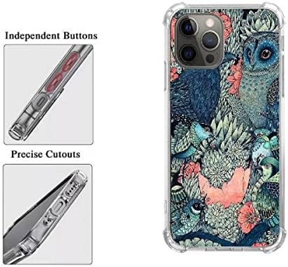 Dolosflap Trippy Owl Birds Flords Defitice תואם תואם לאייפון 12 Pro Max, Trippy Owl Birds Flords Process