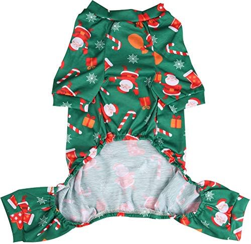 Lamphyface כלב חג המולד פיג'מה בגדי תלבושות מחמד לבוש סרבל מעיל חג המולד