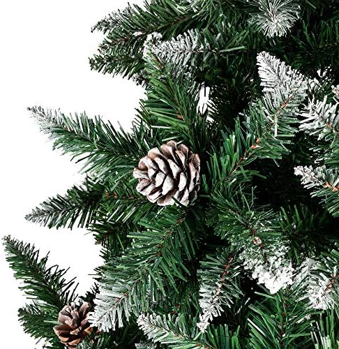 Srcreative Best Choice Products 6ft Premium Hinger Hinger מלא מלאכותי עץ אורן חג המולד פלוס חרוט למשרד, מסיבות עם טיפים ענפים