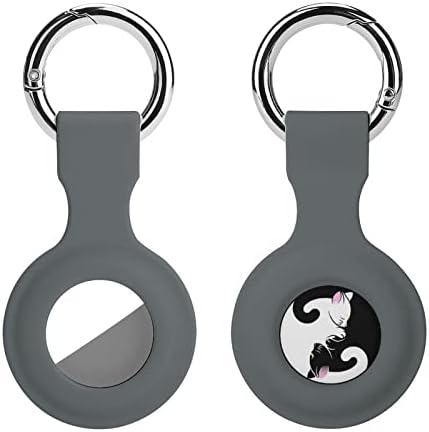 יין יאנג חתולים מקרה עבור איירטאג עם מחזיק מפתחות מגן סיליקון אוויר תג אביזרי מחזיק