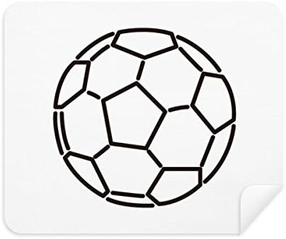 לבן שחור כדורגל כדורגל ספורט ניקוי בד מסך מנקה 2 יחידות זמש בד