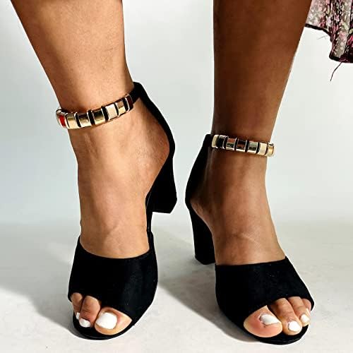 נעלי בית לנשים נעליים נוחות סנדלי זהב סנדלי אופנה לנשים עם נעלי סנדלי נשים נוצצות עור חום