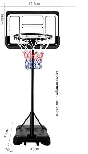טבעונה נייד כדורסל חישוק המטרה מערכת, 5 רגל-9 רגל גובה מתכוונן עם2 / 4כדורסל, לפתח כדורסל תחביב ילדים, לנוער, מגרשי