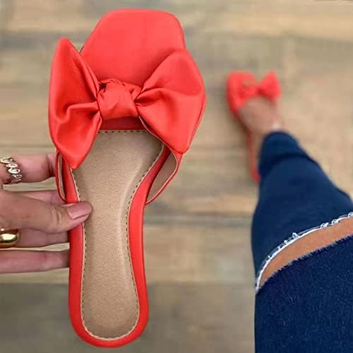 נעליים נושמות נשים נעלי פנאי מזדמנות של נשים אופנה אופנה מקורה לנשים חיצוניות, החלקה שטוחה על סנדלים לנשים סנדלי שקופיות