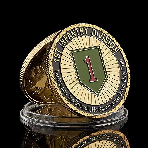 1775 ארהב אתגר צבא צבאי חטיבת חיר 1 חובה חובה גדולה כבוד אוסף מטבעות ערך מצופה זהב